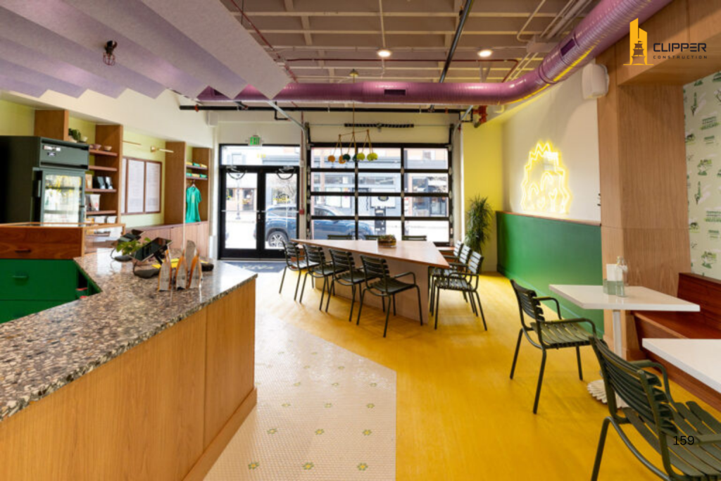 Clipper Construction Builds Catalog Coffee, a Cozy Café in Hampden