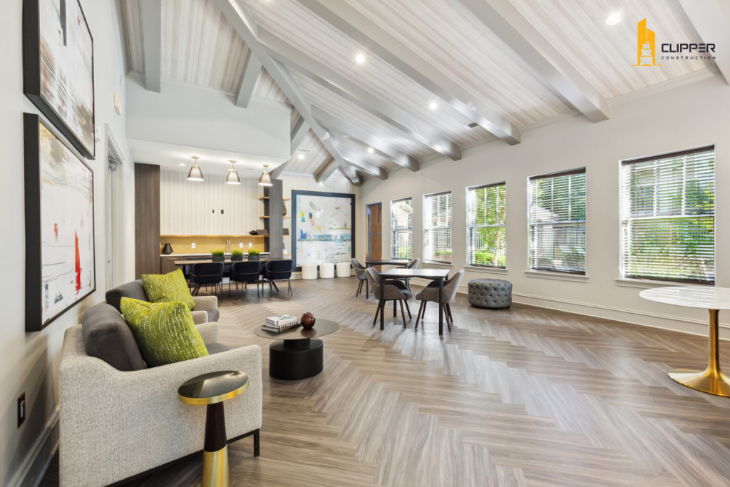 Clipper Construction Revamps Fairchase Apartments’ Amenity Spaces into Modern, Community-Focused Areas