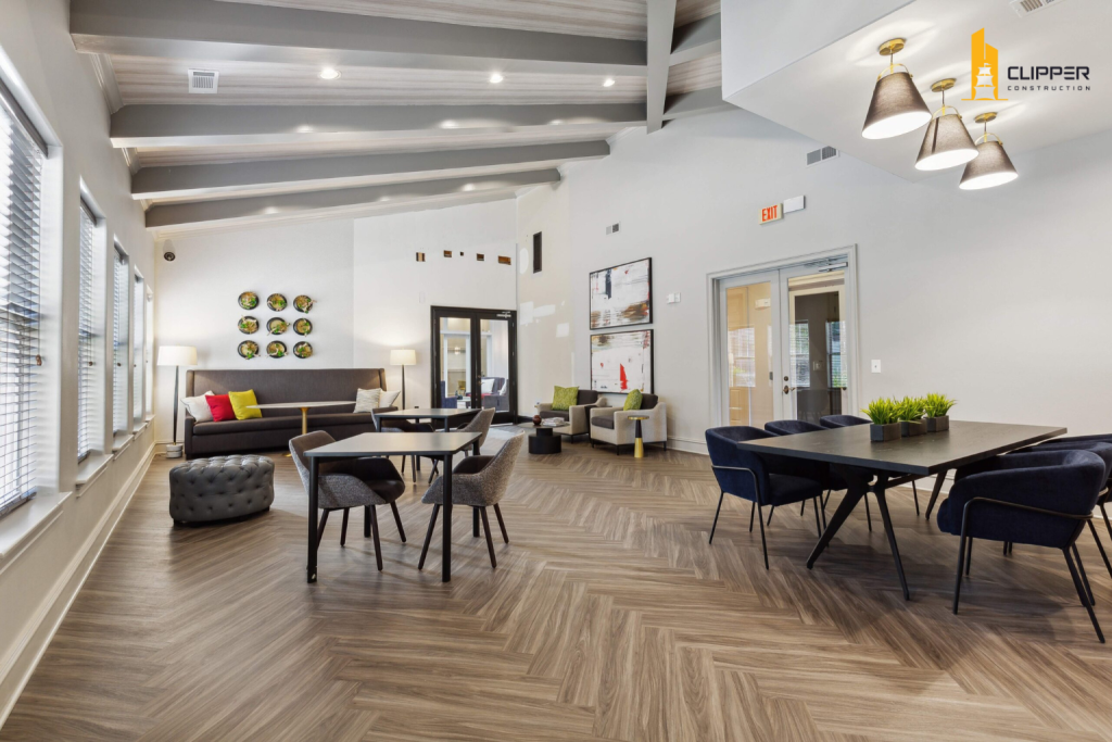 Clipper Construction Revamps Fairchase Apartments’ Amenity Spaces into Modern, Community-Focused Areas